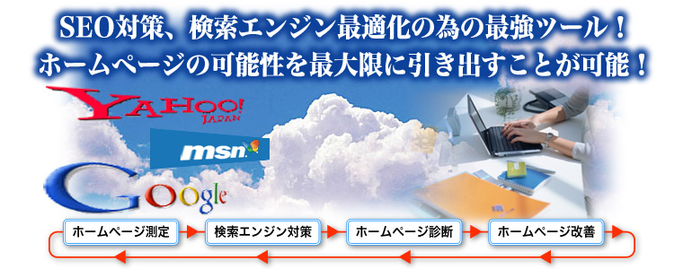 SEO �΍�A�����G���W���œK���ׂ̈̍ŋ��c�[���I�z�[���y�[�W�̉\�����ő���Ɉ����o�����Ƃ��\�I